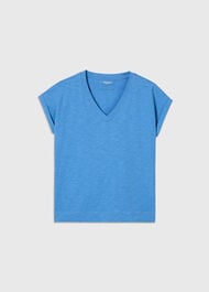 Willa V-Neck Cap Sleeve Tee
