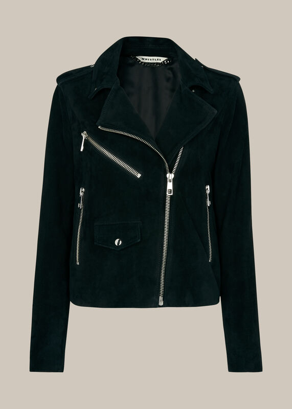 Suede Agnes Leather Jacket