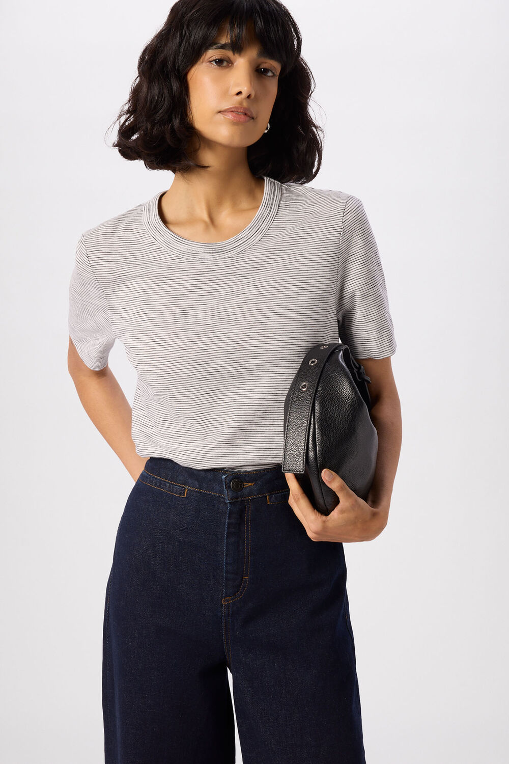 Multicolour Rosa Double Trim Stripe TShirt
