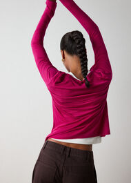 Wool Mix Jersey Crew Neck
