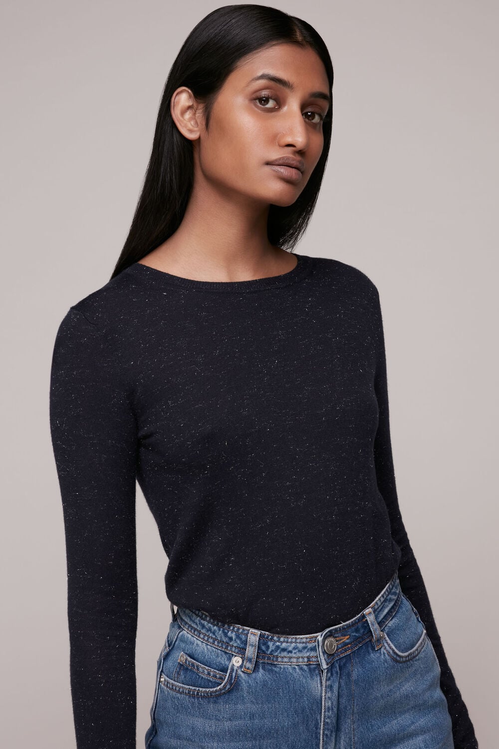 Navy Annie Sparkle Sweater