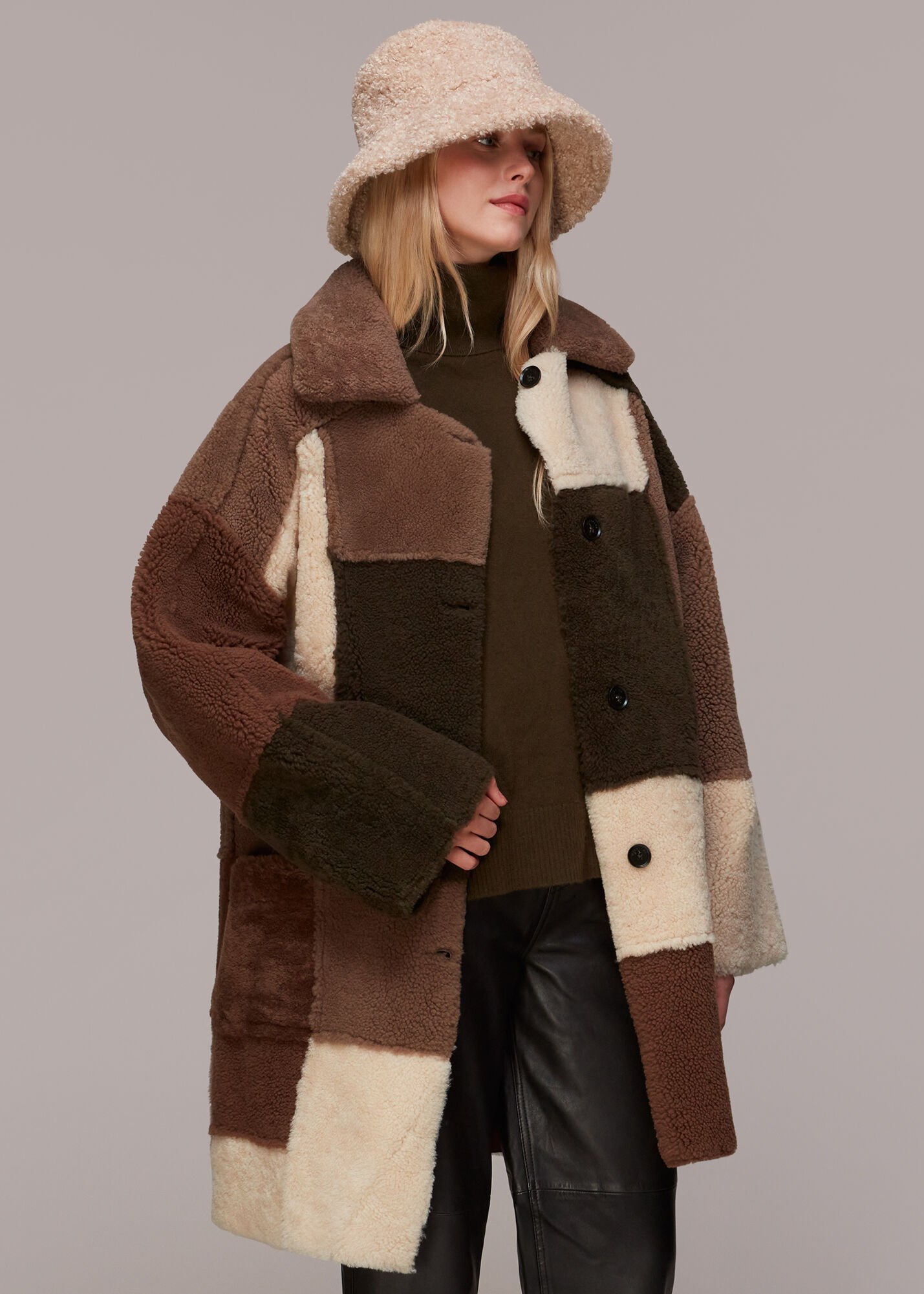 Melodress casual sale patchwork long coat