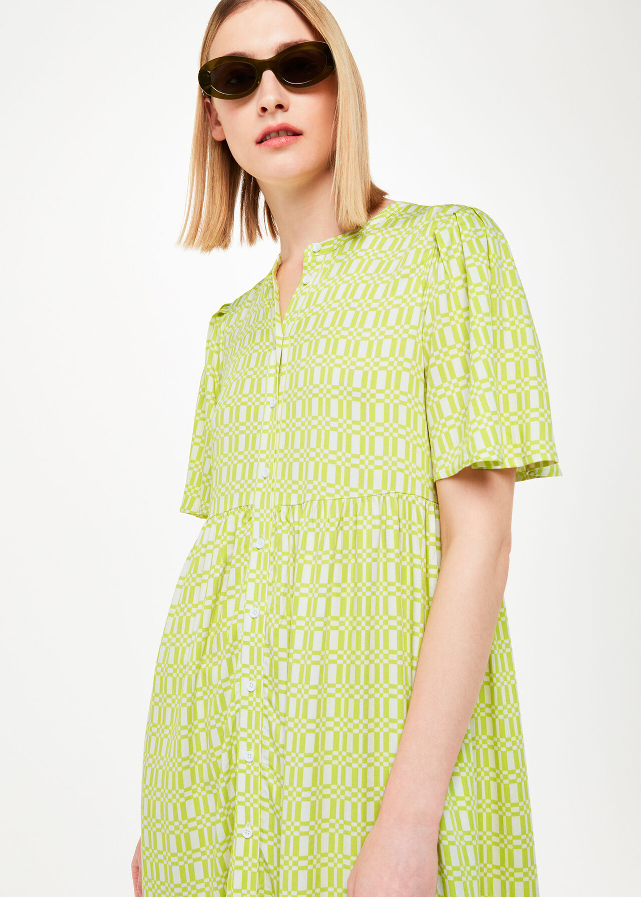 Link Check Trapeze Dress