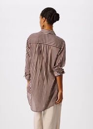 Stripe Long Sleeve Beach Shirt