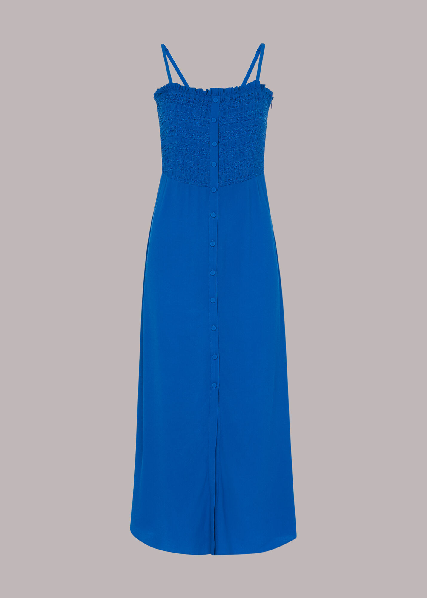 Blue Gracia Smocked Dress WHISTLES