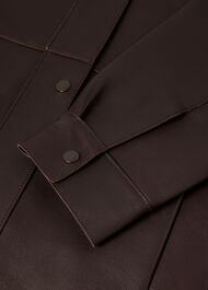 Petite Clean Bonded Leather Jacket