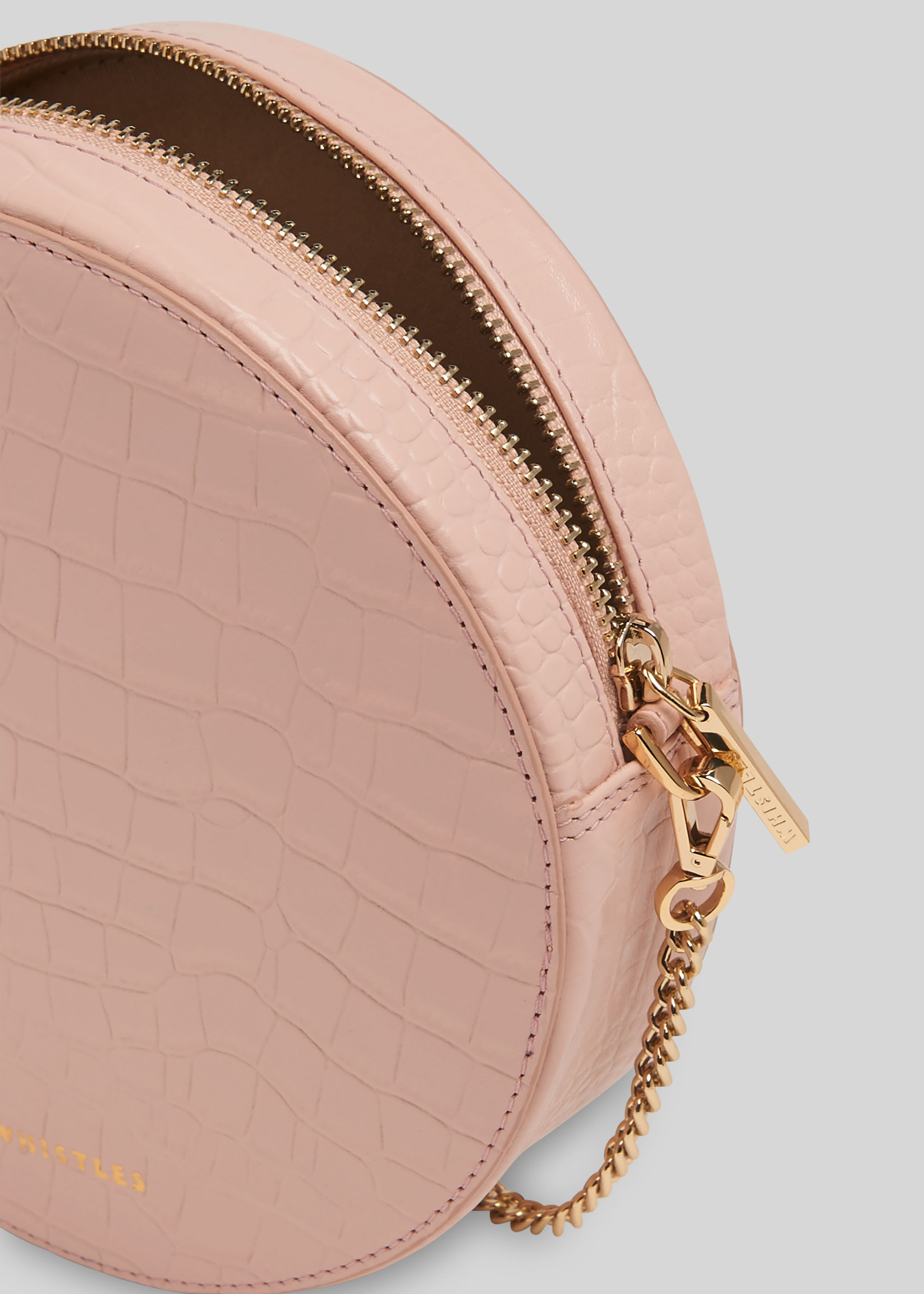 Pale Pink Brixton Circular Crossbody Bag