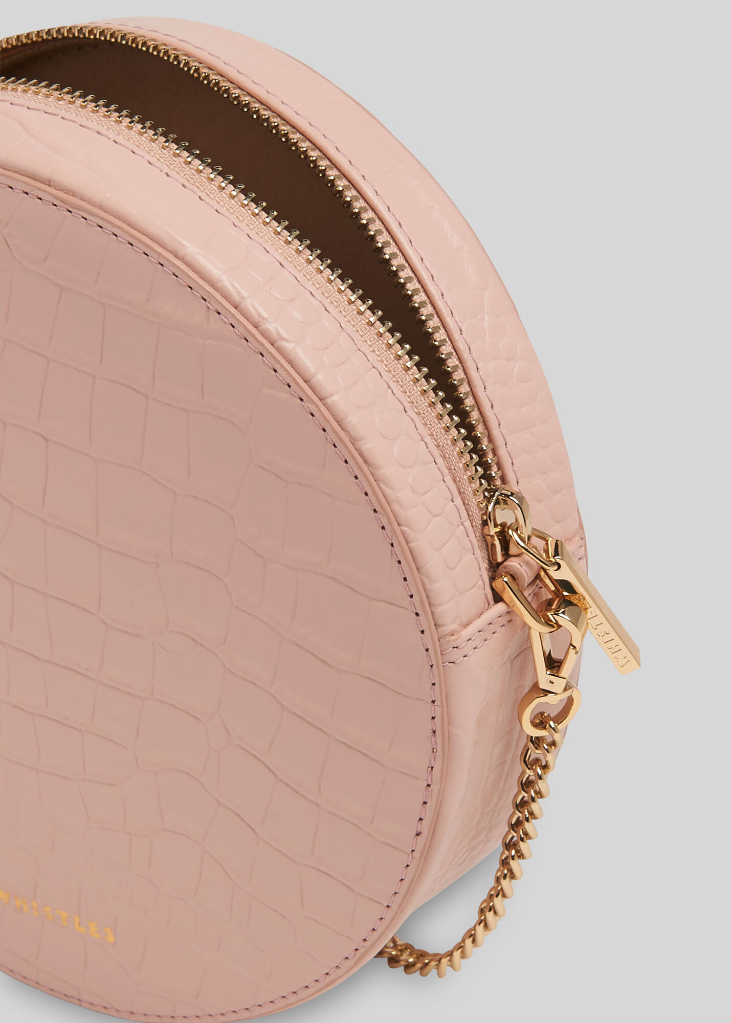 Pale Pink Brixton Circular Crossbody Bag WHISTLES Whistles US