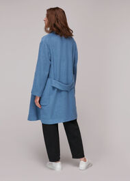 Lana Drawn Cocoon Coat