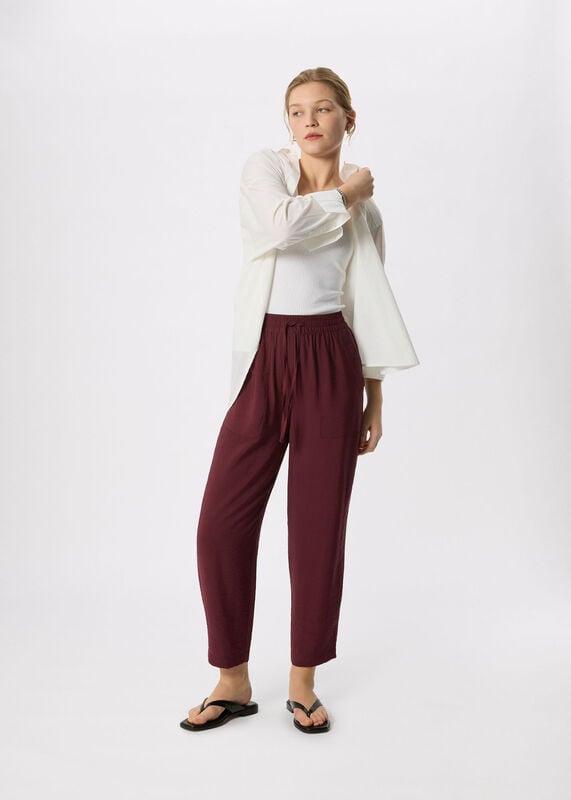 Fig Petite Tie Waist Trouser