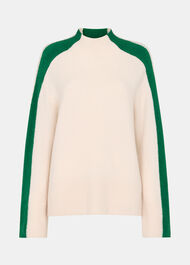 Colourblock Wool Mix Knit