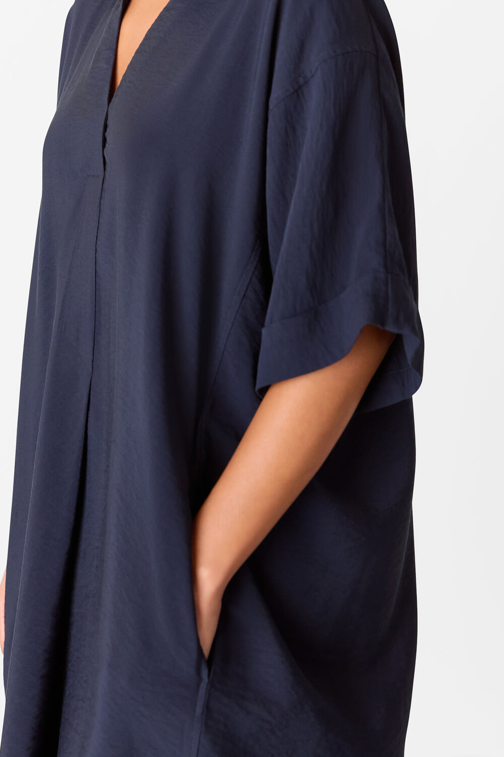 Navy Petite Melanie Dress