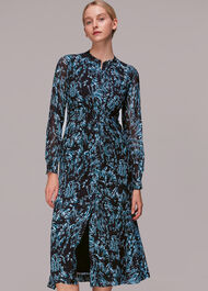 Wood Tiger Print Midi Dress