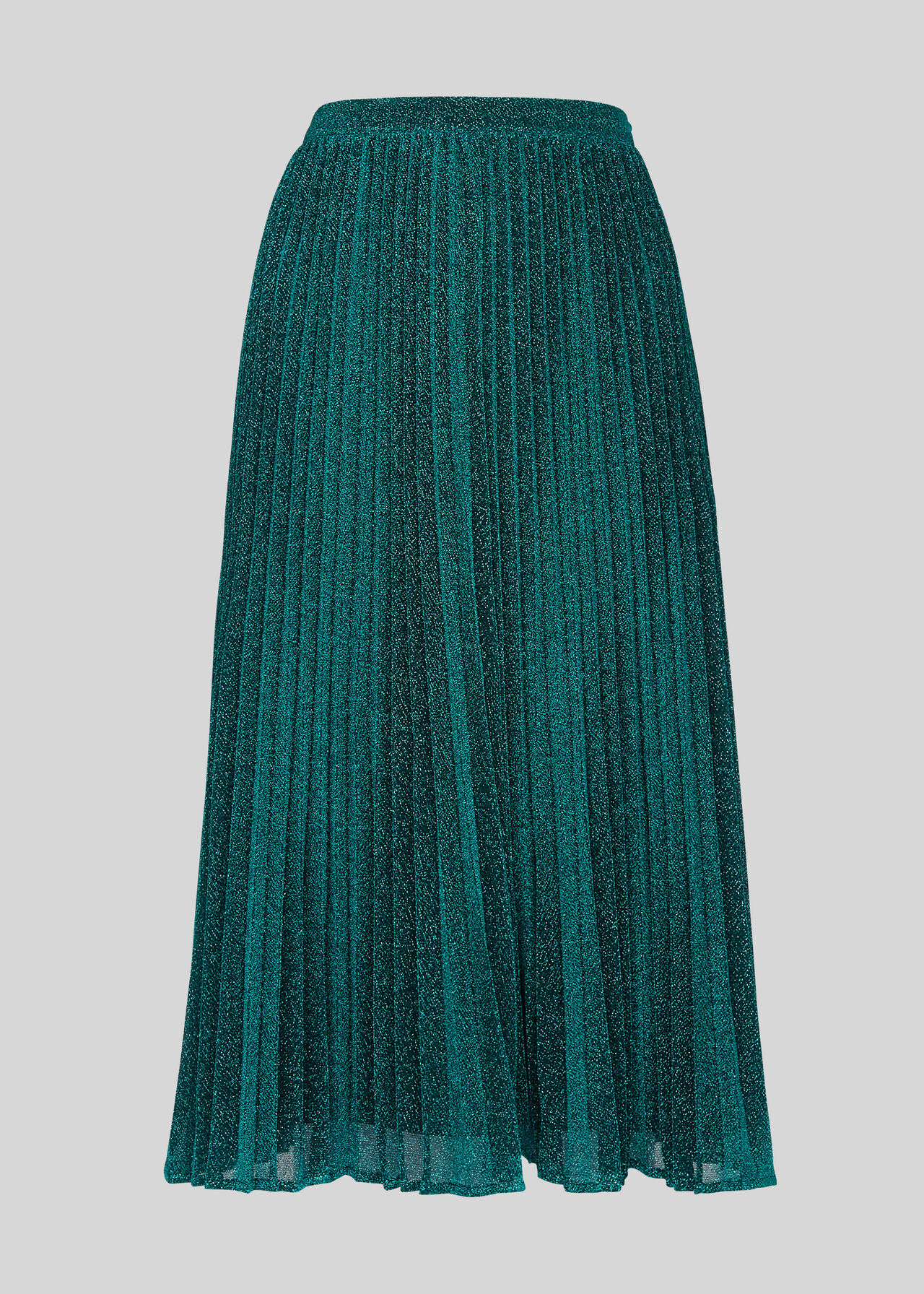 Sparkle Pleated Skirt Green