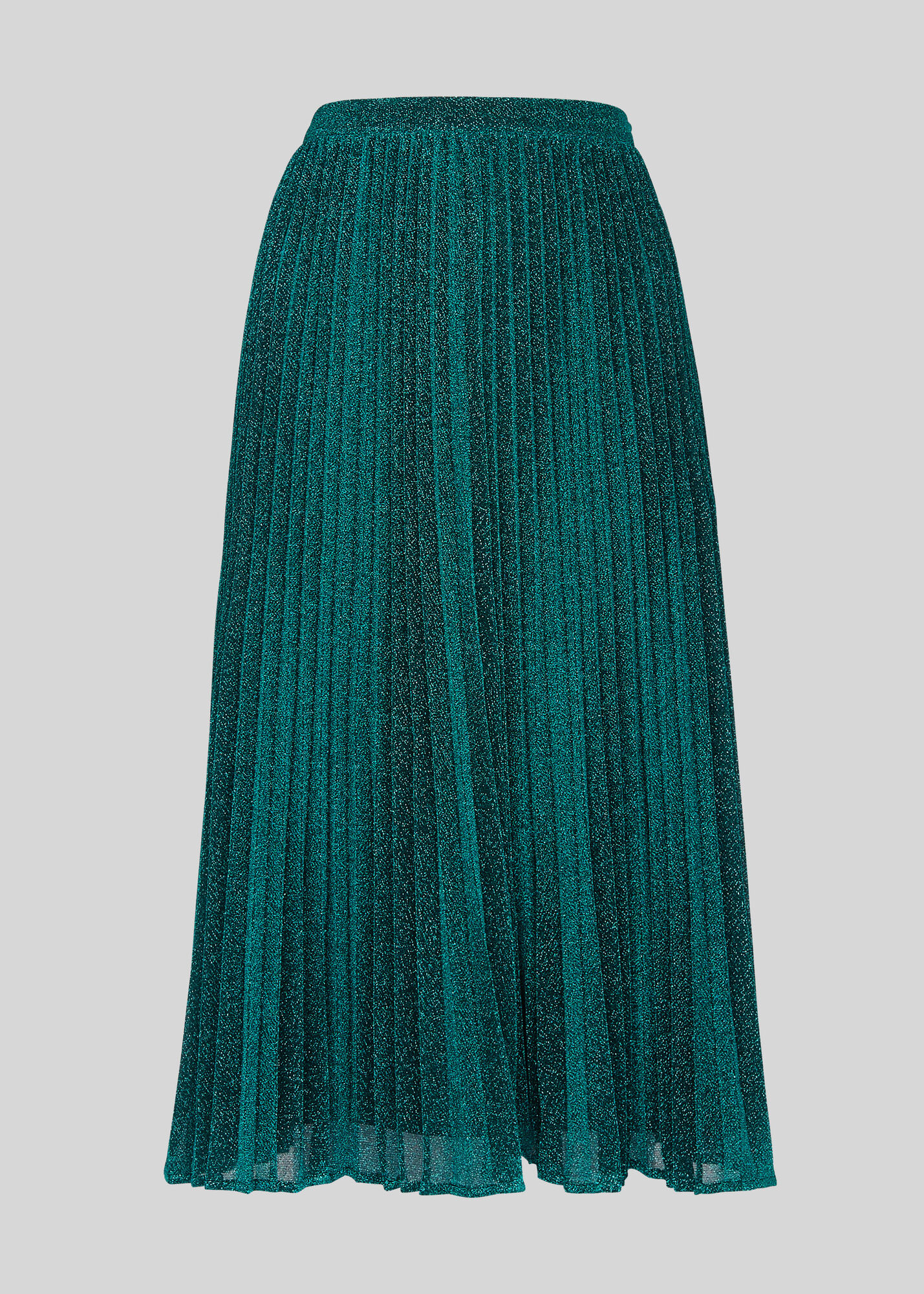 Green Sparkle Pleated Skirt | WHISTLES