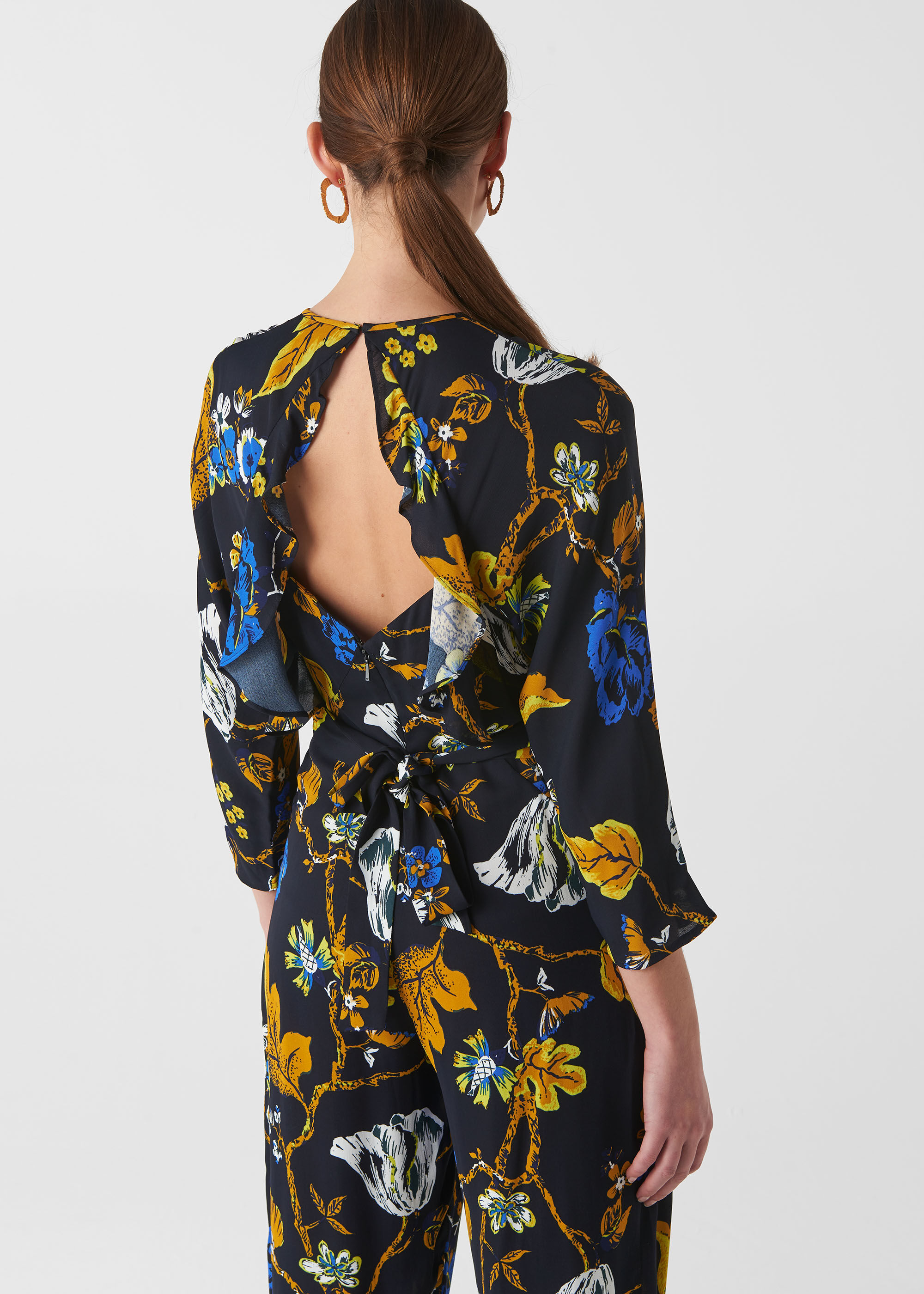 Whistles scarf shop print jumpsuit