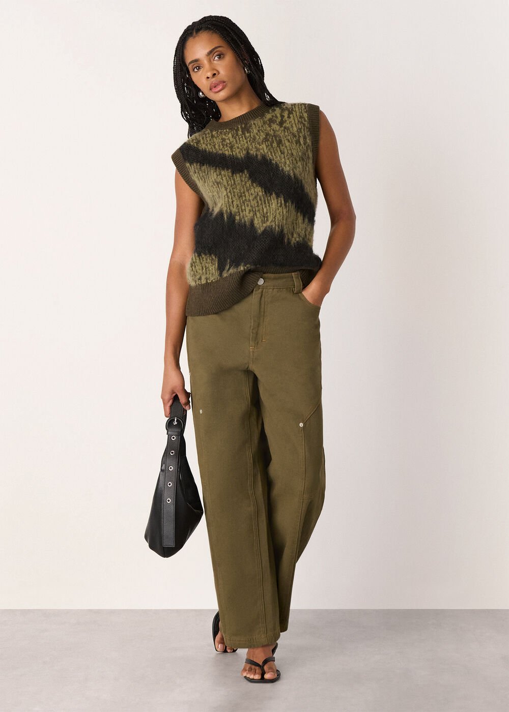 Zebra Print Knitted Tank