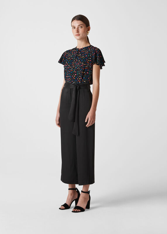 Fiesta Print Frill Top