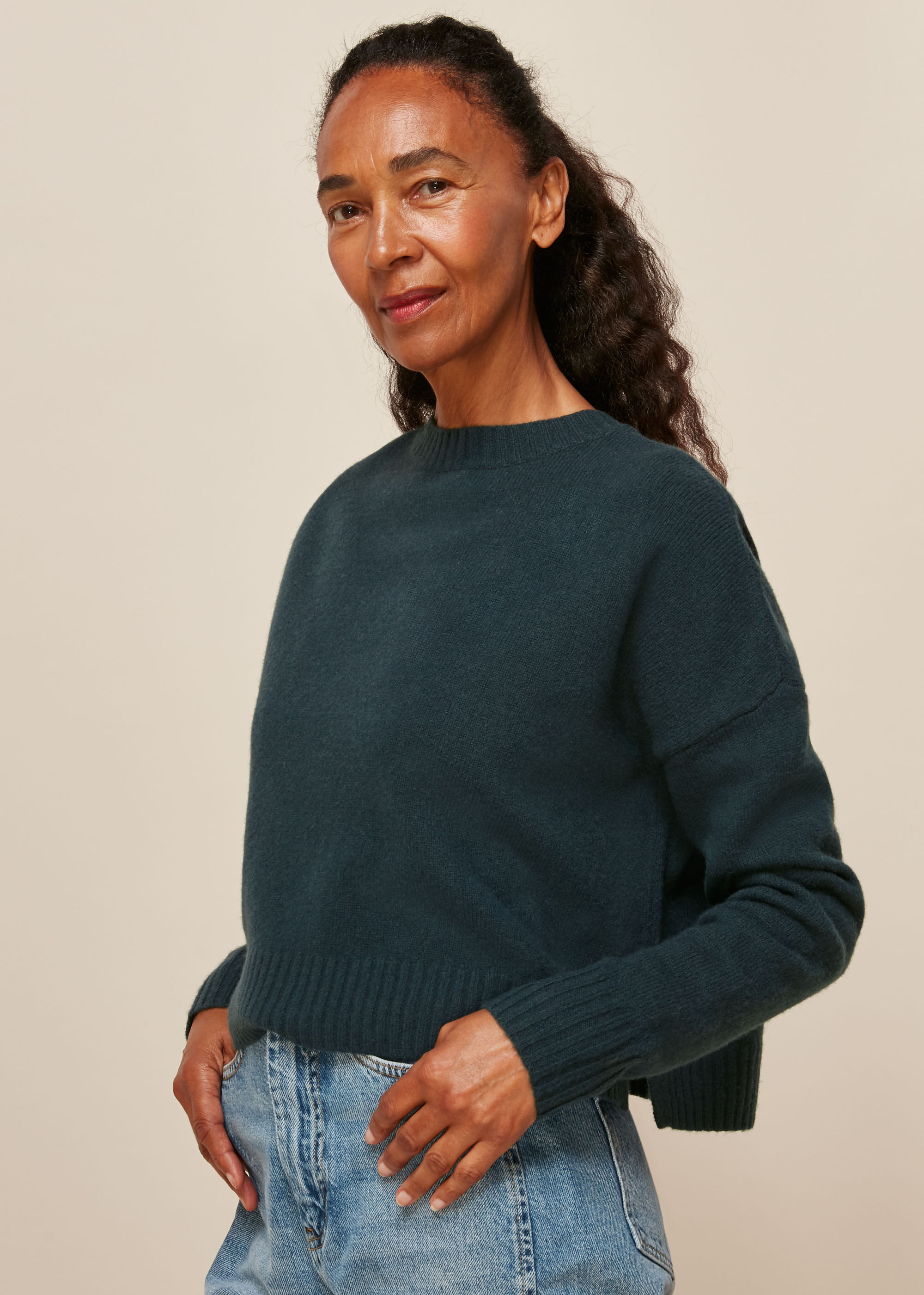 Dark Green Reversible Merino Mix 