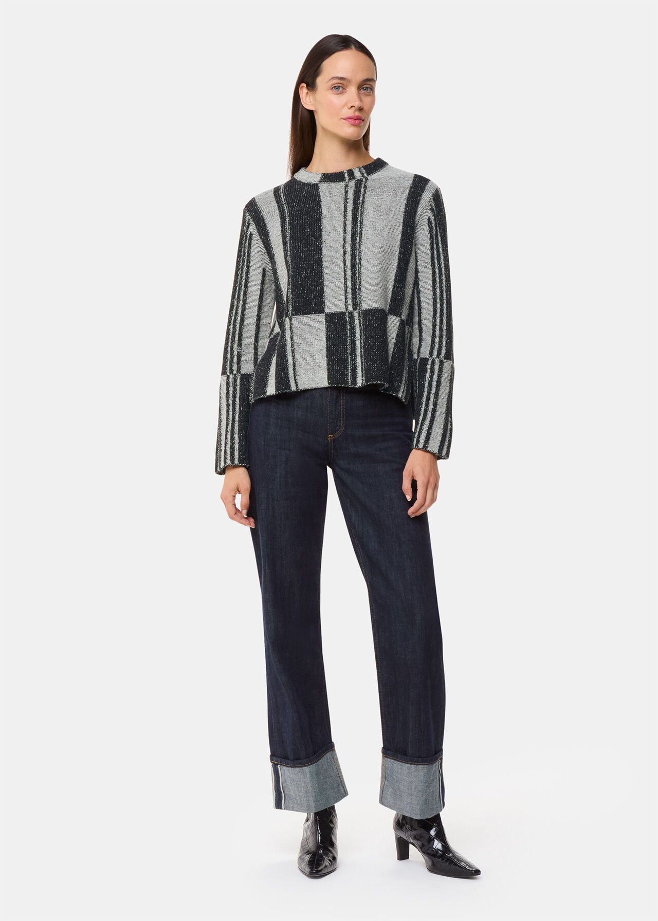Block Stripe Wool Knit