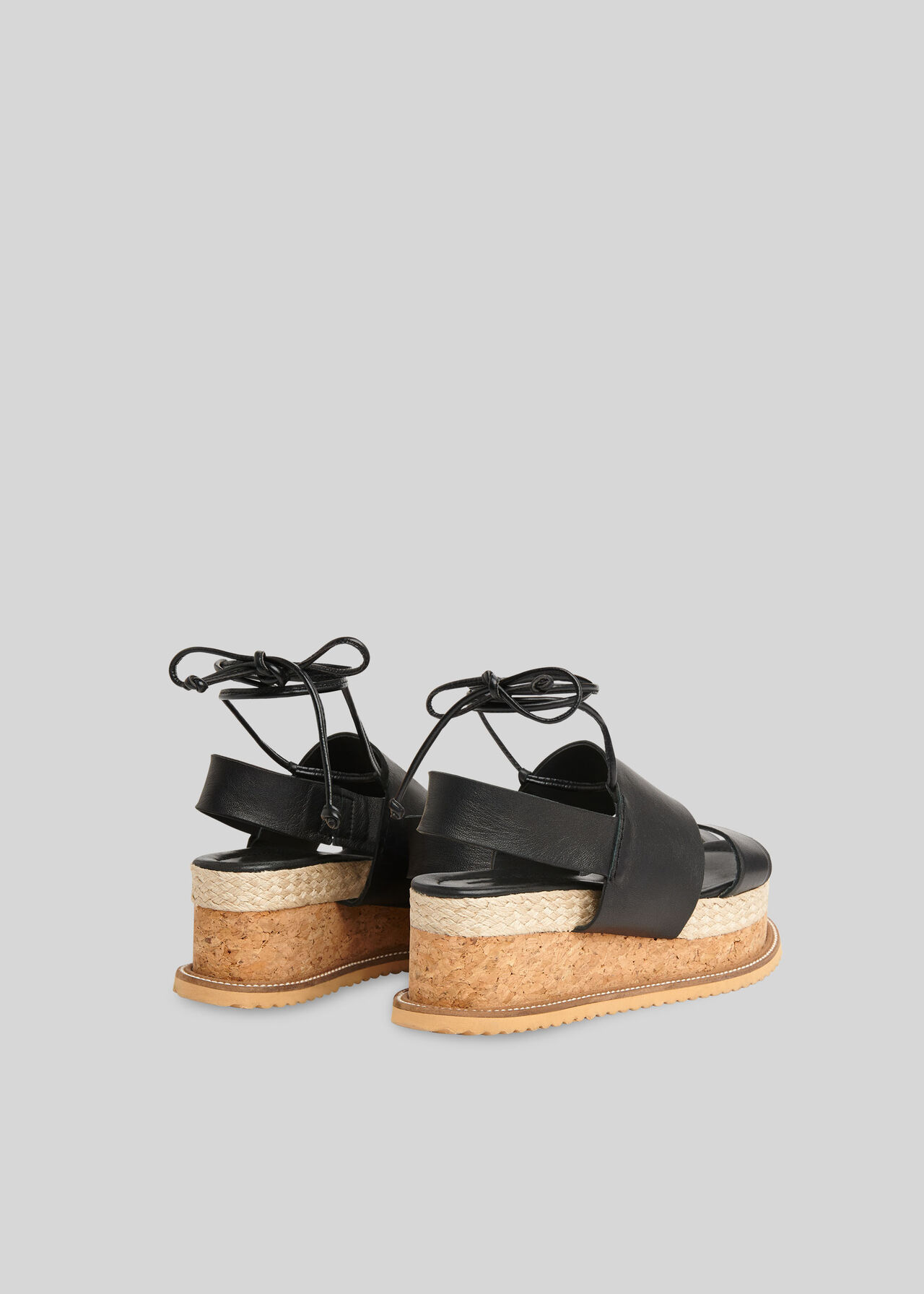 Rae Flatform Sandal Black