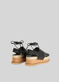 Rae Flatform Sandal Black