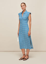 Astrix Floral Blue Dress
