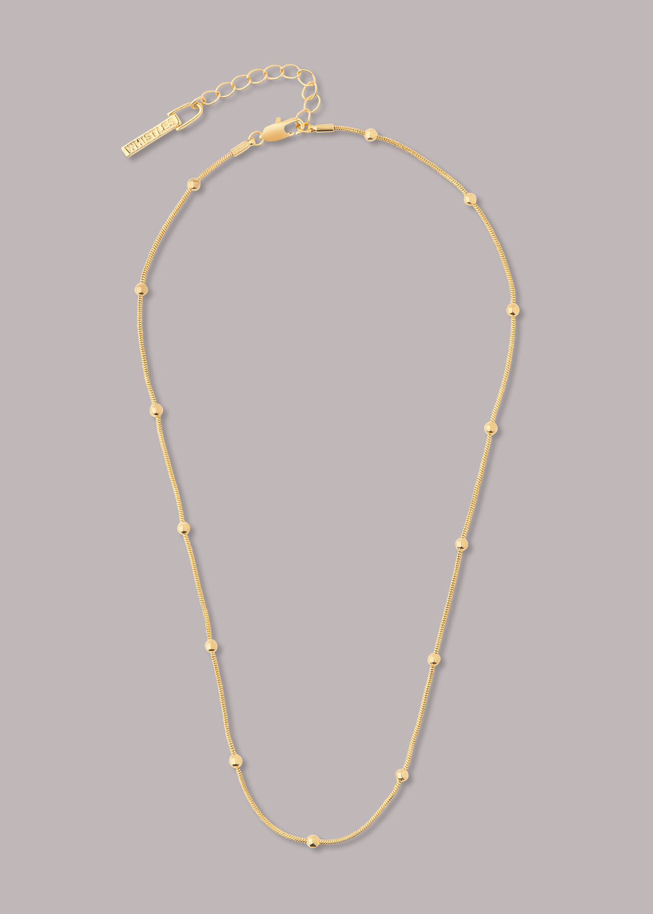 Seed Bead Snake Chain Necklace