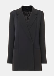 Jade Crepe Tux Blazer