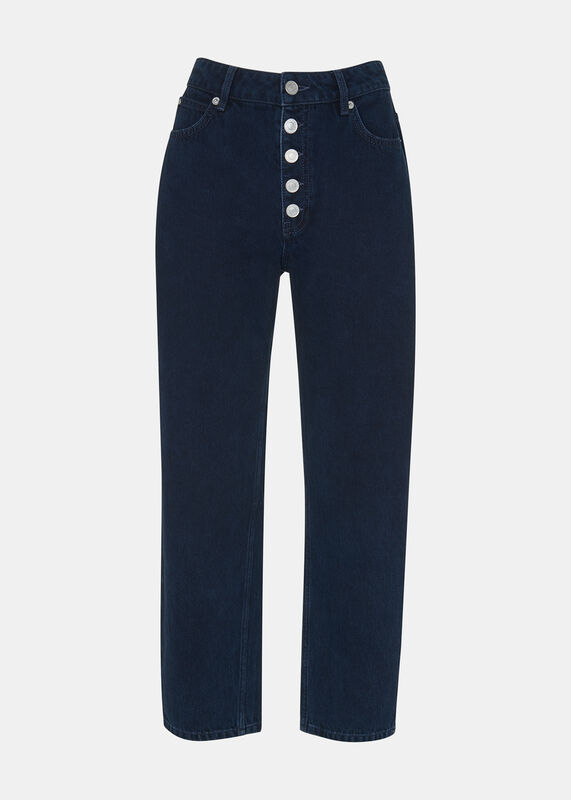 Dark Denim Authentic Hollie Button Jean