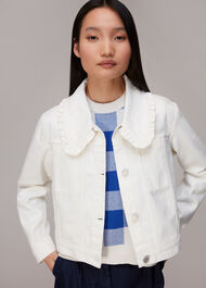 Collar Detail Denim Jacket