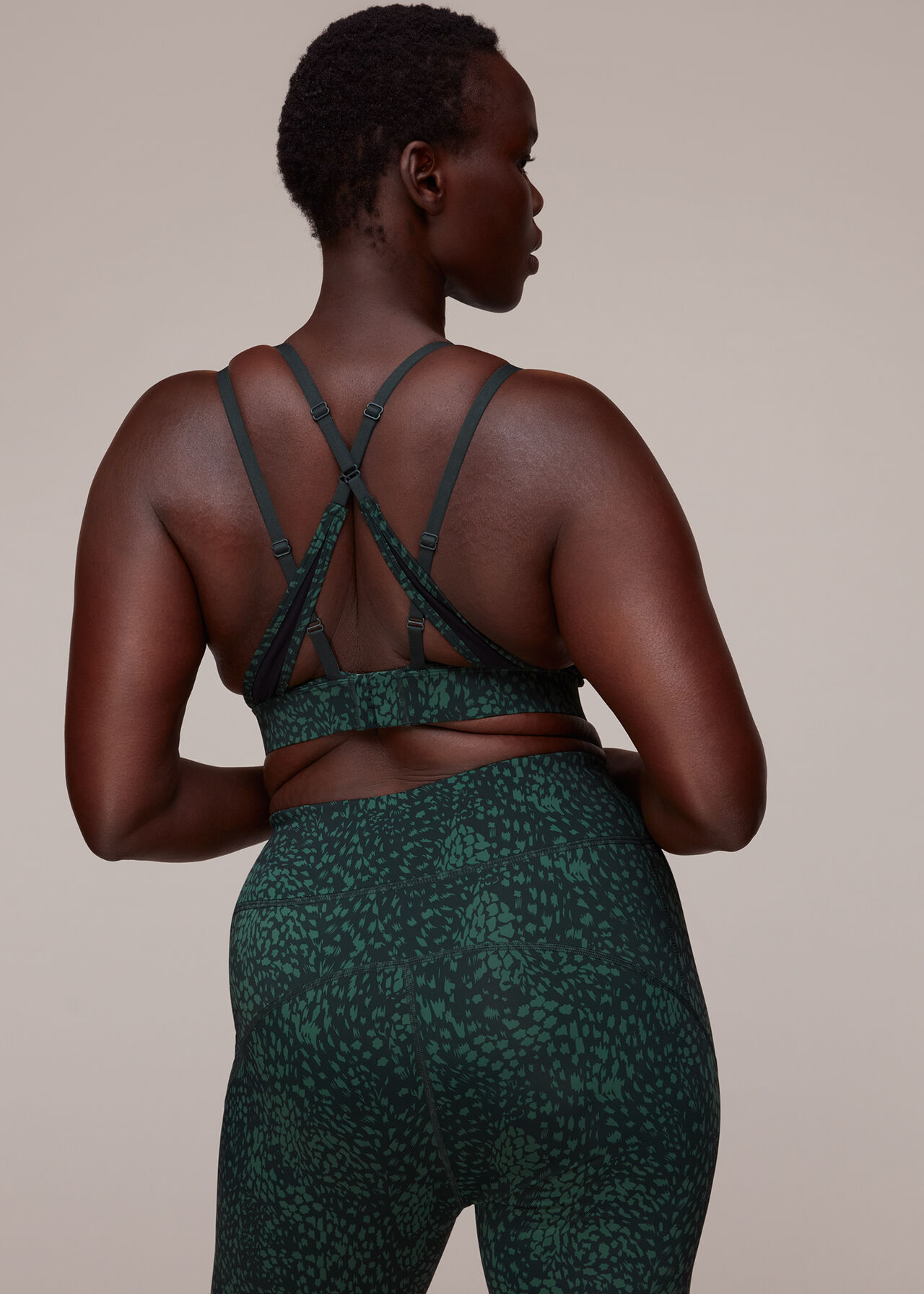 Animal Square Neck Sports Bra