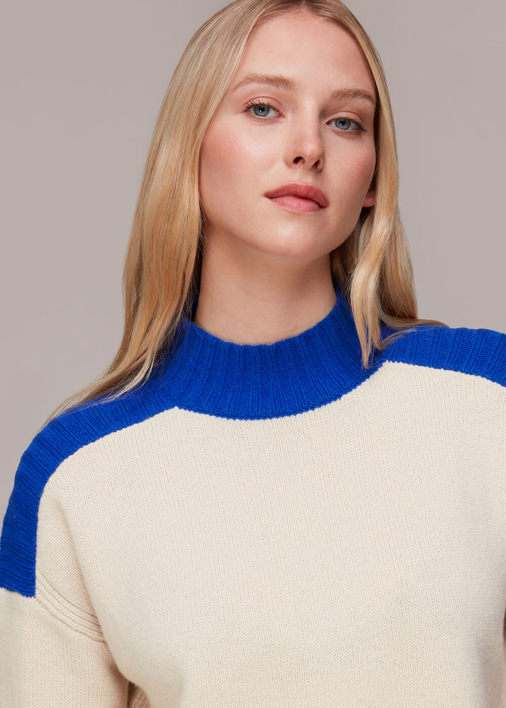 Mouline Trim Sweater