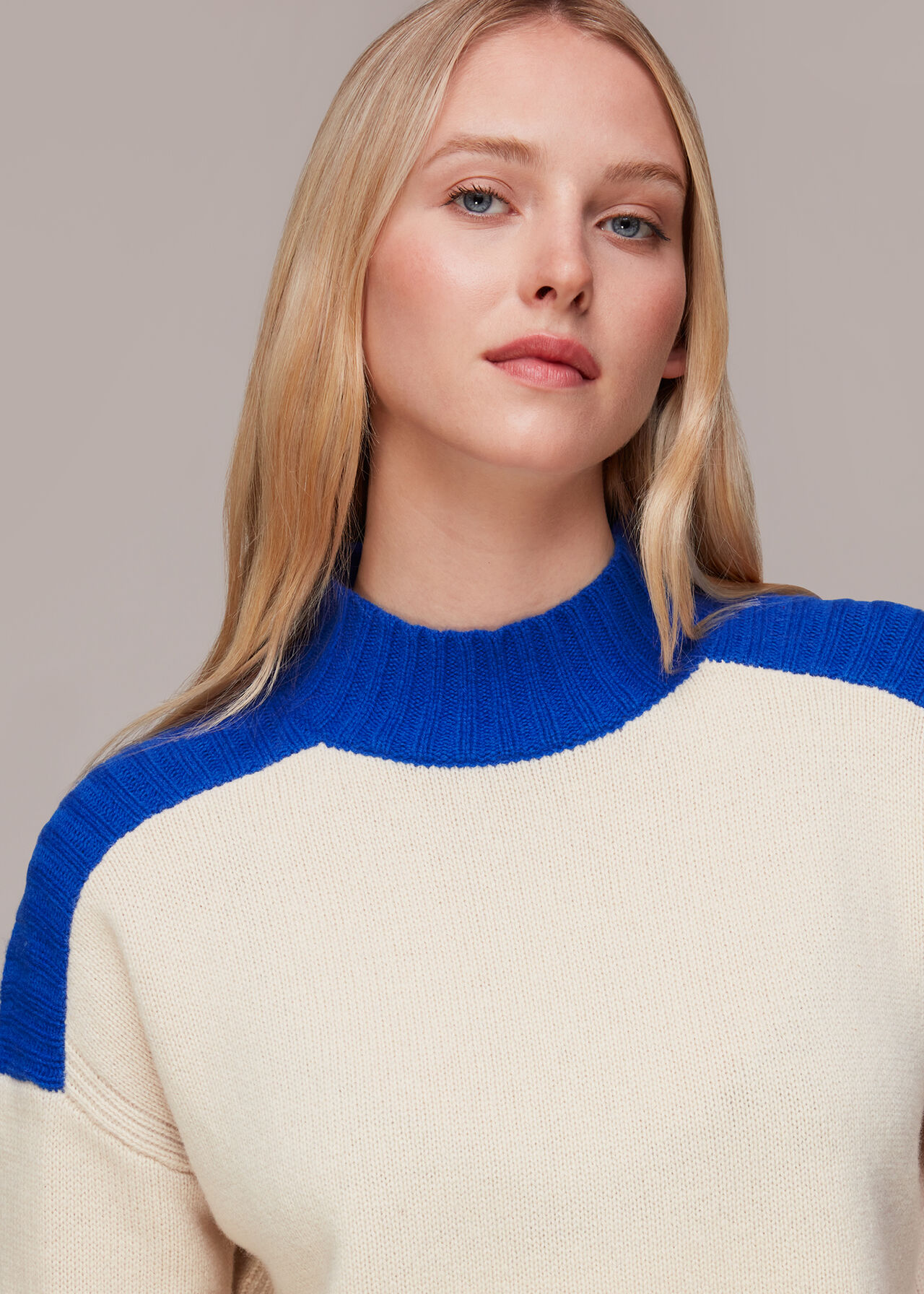 Mouline Trim Sweater