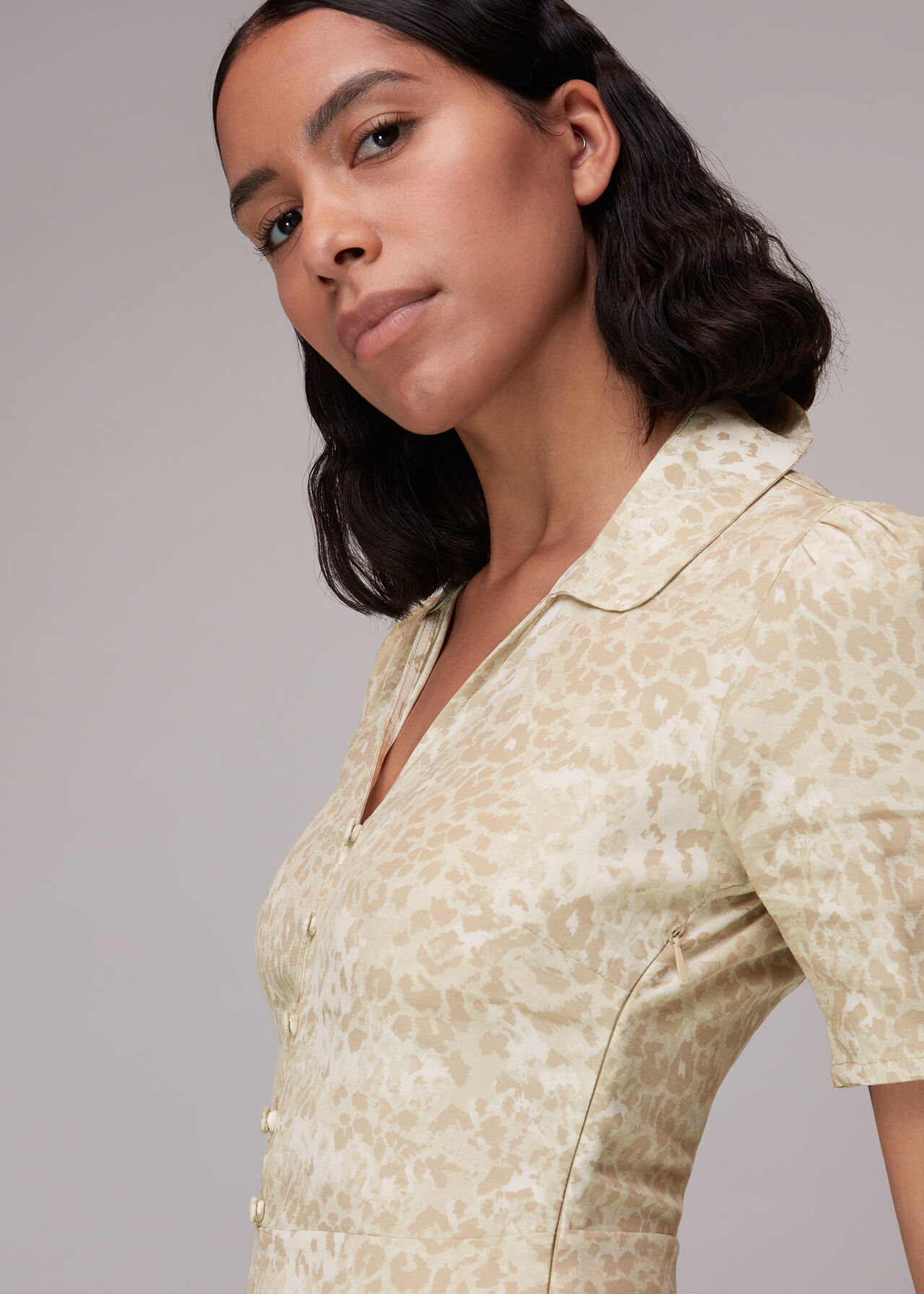 Rowan Hyena Spot Midi Dress