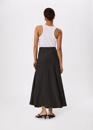 Petite Mini Spot Fit and Flare Skirt