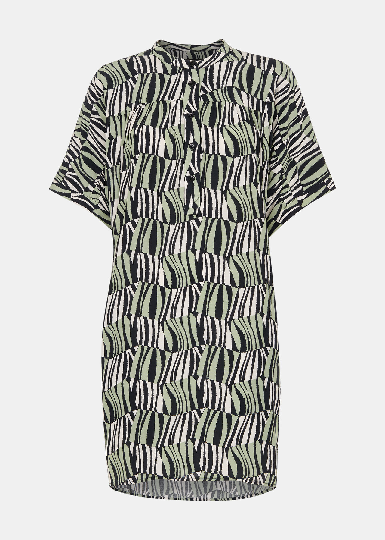 Checkerboard Tiger Print Dress