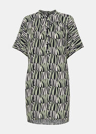 Checkerboard Tiger Print Dress