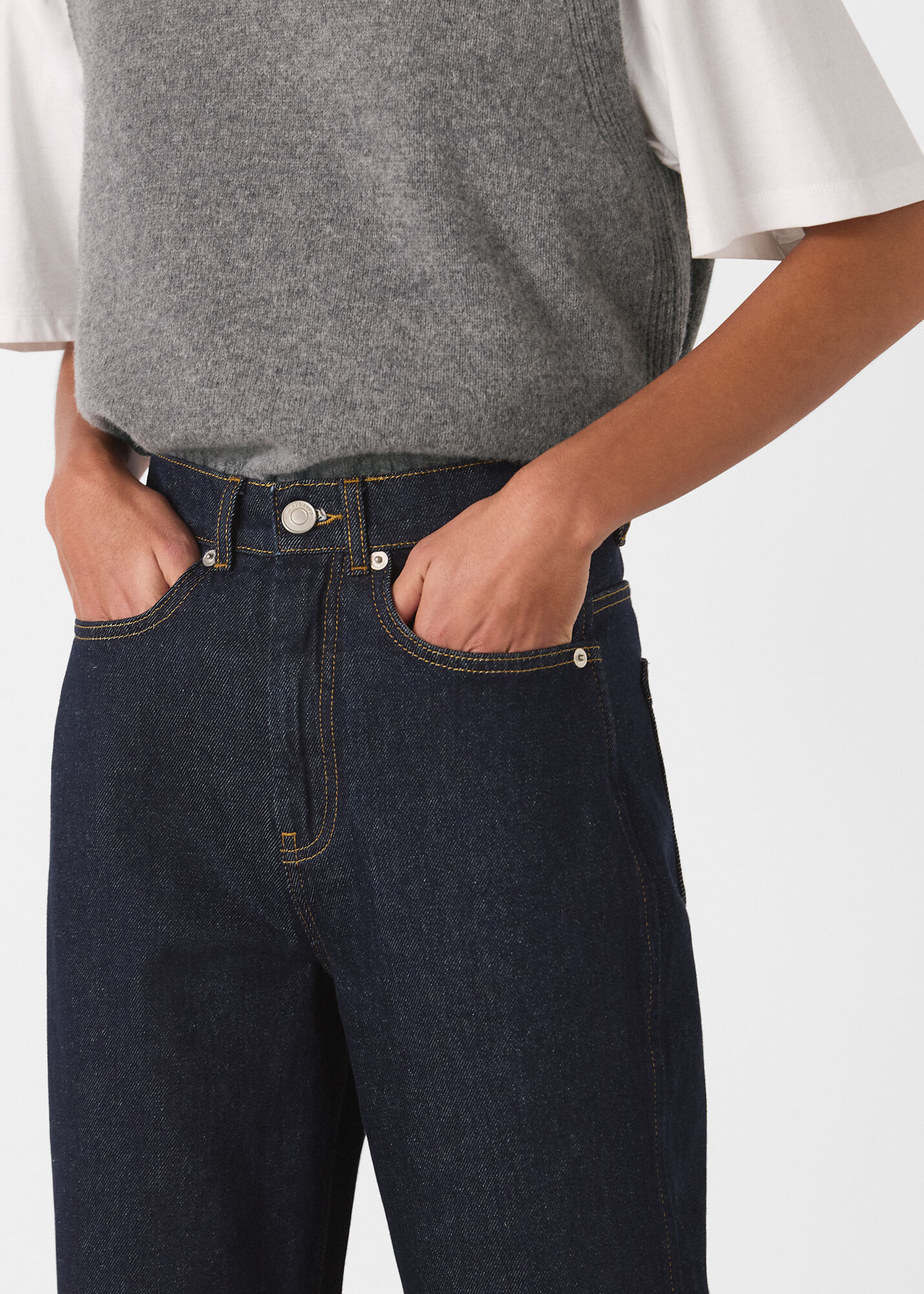 The Dolly High Waist Barrel Leg Jean