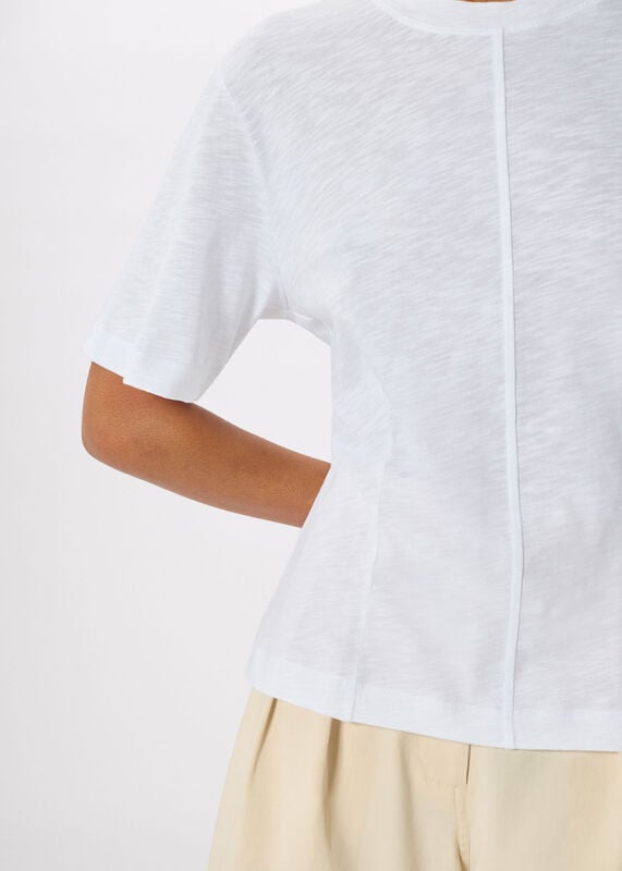White Seam Front Detail Tee
