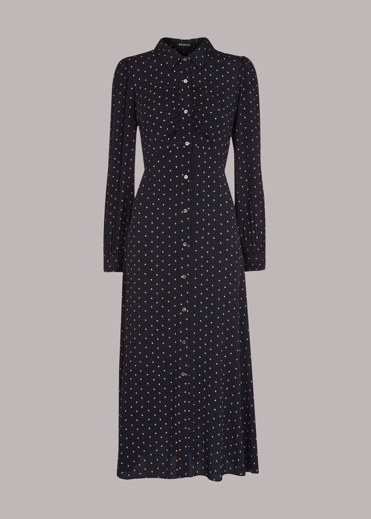 Molly Star Print Shirt Dress