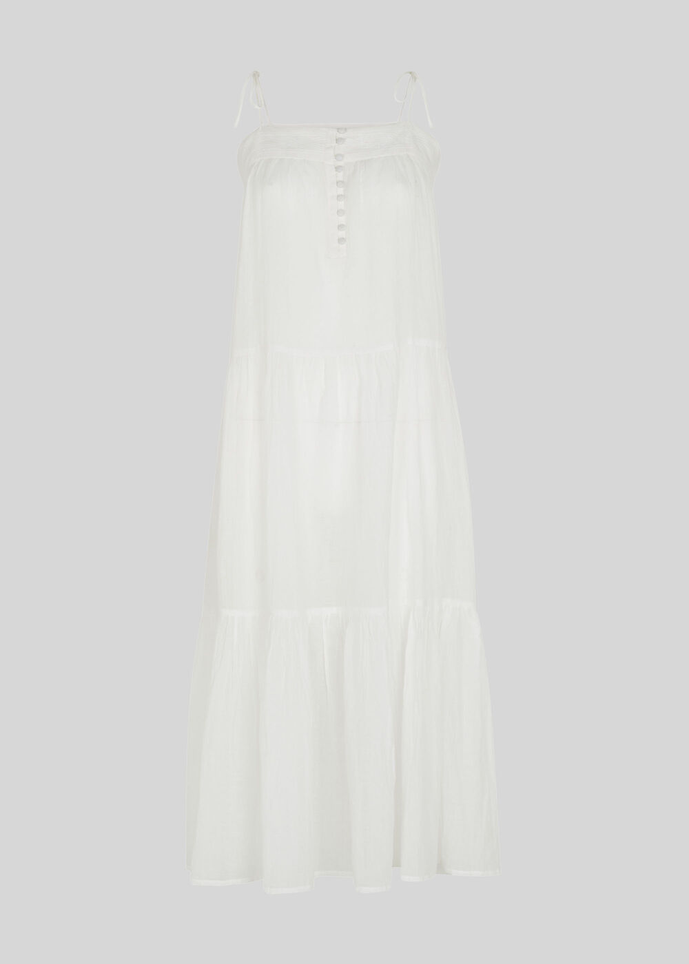 Viole Midi Beach Dress White