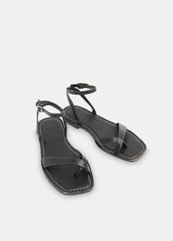 Contrast Stitch Strappy Sandal