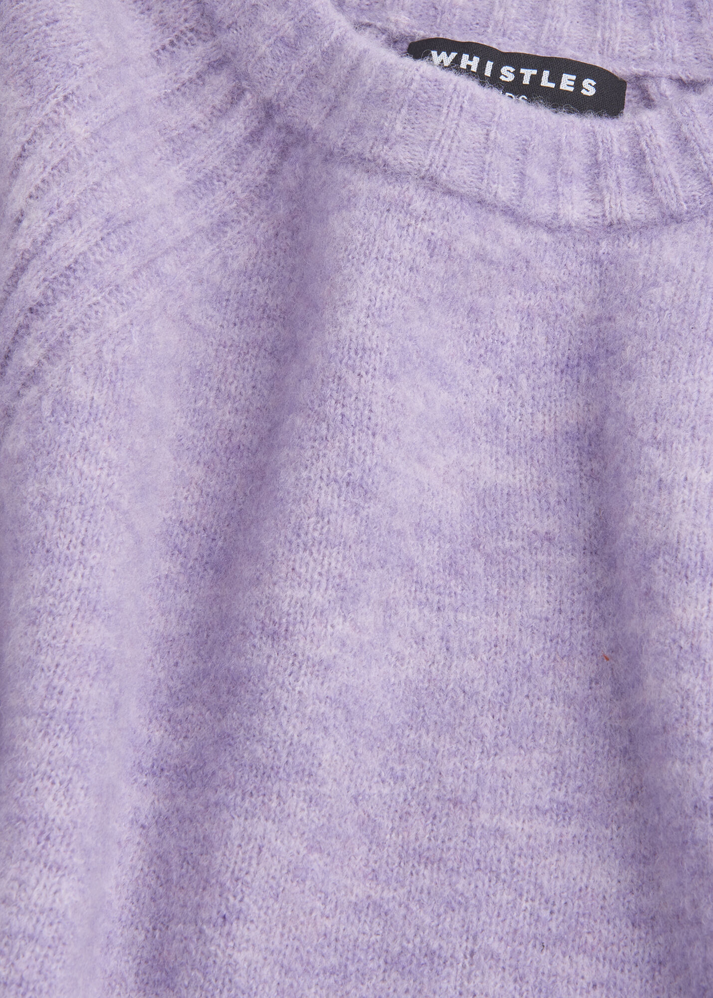 Lilac Textured Crew Neck Sweater