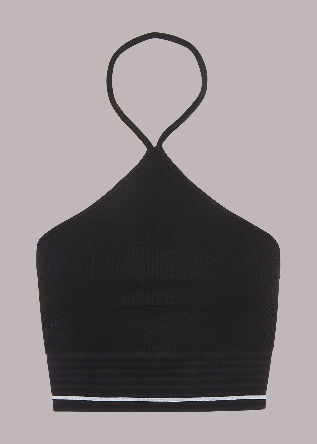 Rib Halter Neck