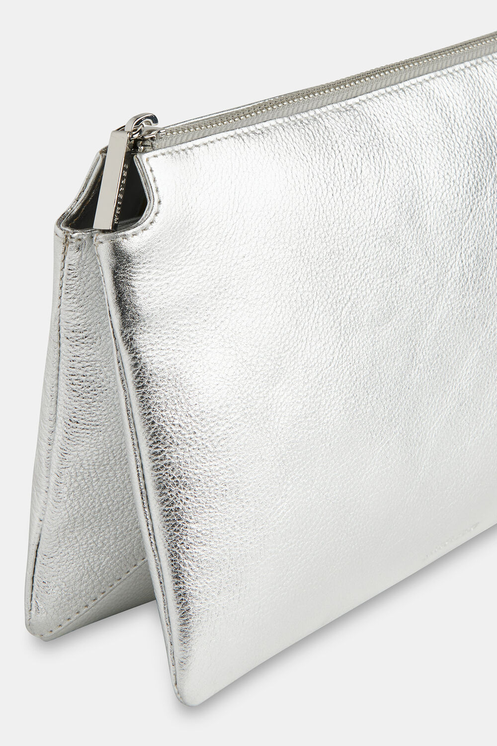 Silver Elita Double Pouch Clutch