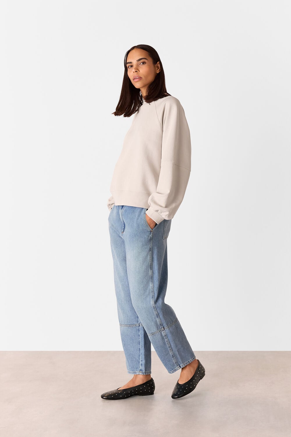 Gathered Full Sleeve Sweat