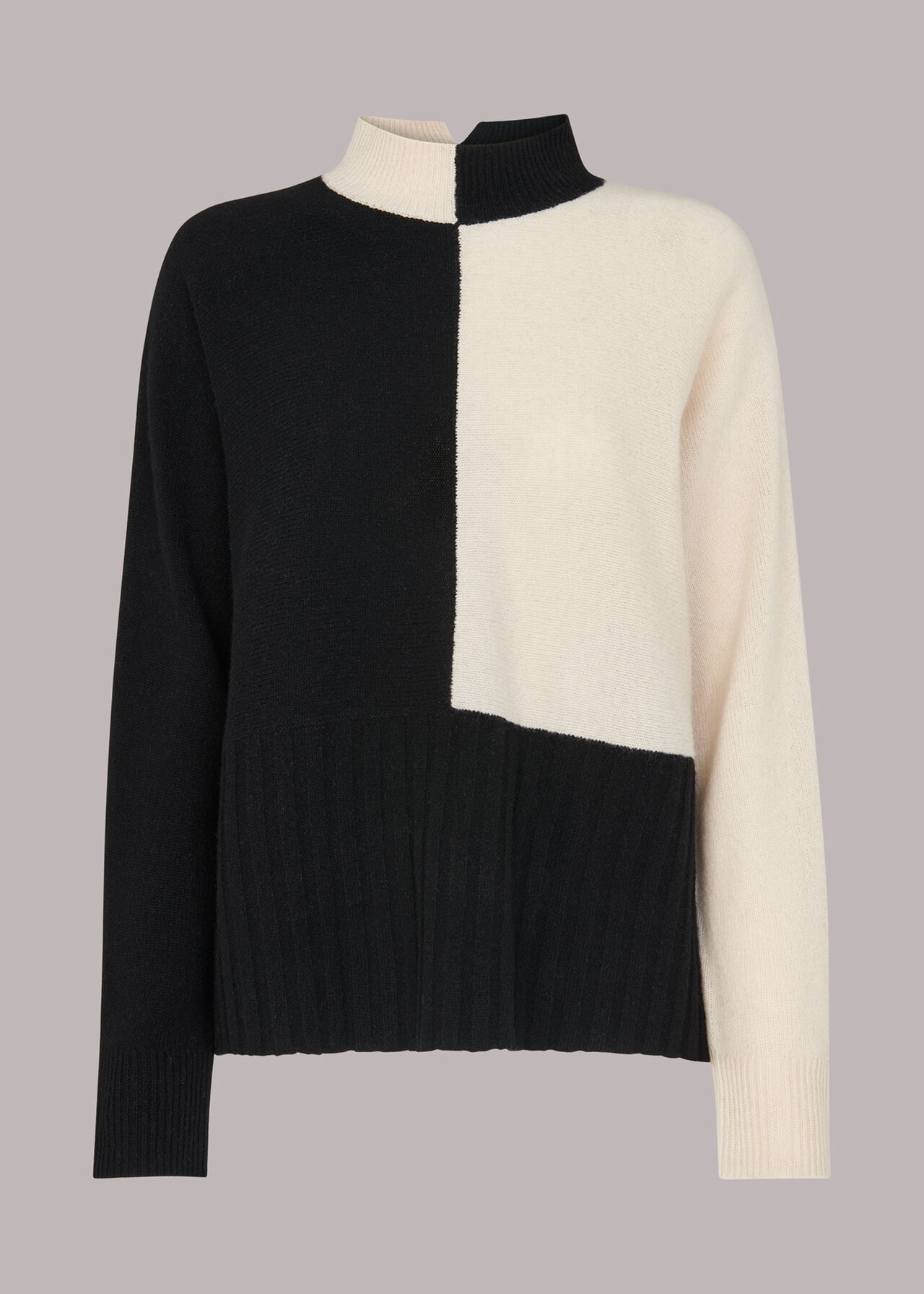 Checkerboard Wool Jumper