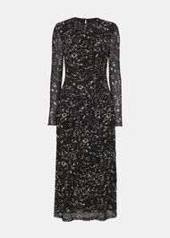 Scribble Bouquet Mesh Dress
