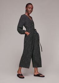 Lottie Spot Print Jumpsuit